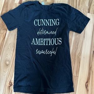 Harry Potter Slytherin Characteristics T Shirt Black Women’s XS